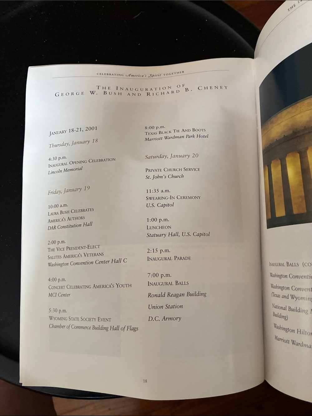 Bush Cheney inauguration stamp covers and official program January 20, 2001 - Picture 8 of 15
